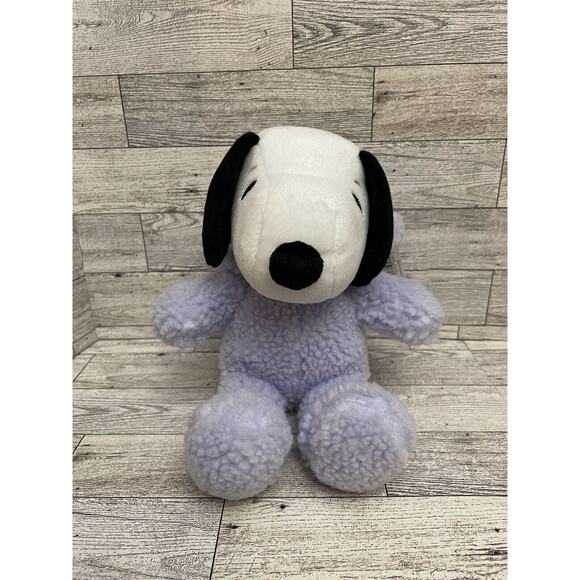 Hallmark Peanuts Easter Bunny Snoopy Plush Purple Stuffed Animal Dog w/ Tag - Picture 6 of 10